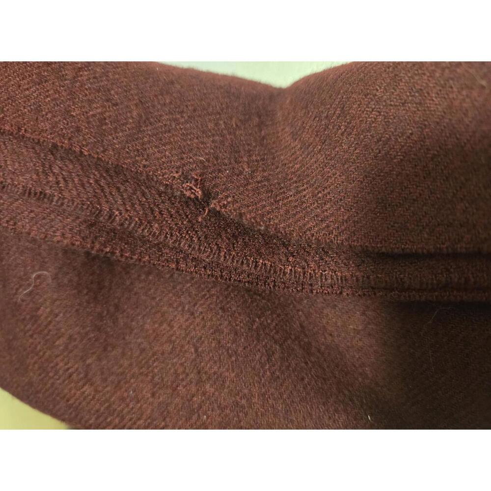 Johnstons Of Elgin Scarf Muffler Wrap Cashmere Wool Maroon Red 52"x 12" - Picture 5 of 6